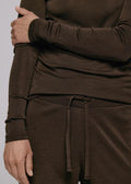 Ninni Wool Pant Charcoal Brown