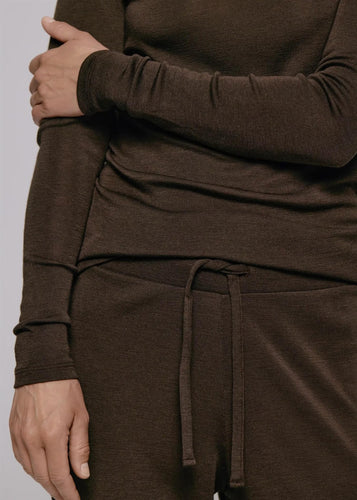 Ninni Wool Pant Charcoal Brown