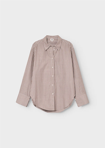 Lea Beige Stripe Shirt