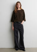 Gabby Knit SS O-Neck Demitasse