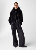 Elda Lamb Fur Jacket Black