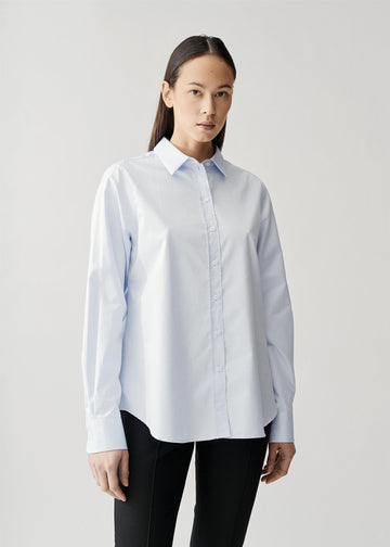 Oversized Boyfriend Skjorte Light Blue