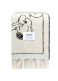 Peanuts Blanket Comic Doughnut White Black