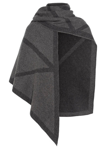 Triangle Scarf Volcano & Dark grey