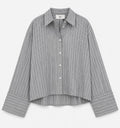 Iben Atari Embellished Shirt Grey Grey Stripe
