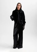 Elda Lamb Fur Jacket Black