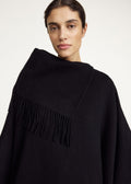 Turtlo Wool Poncho Black