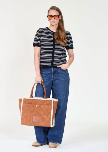 Darcy Shearling Bag Chestnut