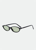 Hazel Solbrille Black & Light Green