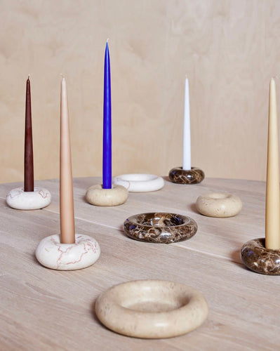 Savi Marble Candleholder  Small