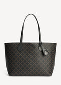 Abigail Printed Tote Bag Dark Chokolate