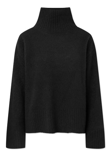 Klara Cashmere Silk Genser Black