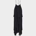 Isaac Chiffon Dress Black