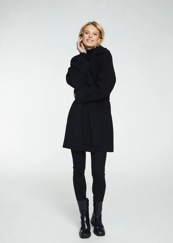 Wool Coat Mid Black