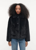 Faje Faux Mink Dark Grey