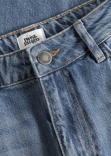 Hattie Rigid Denim Skirt | Blue Wash