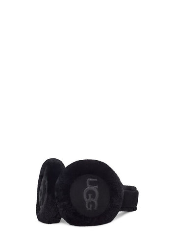 W UGG Emb Logo Earmuff Black
