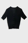Daisy Merino Cardigan Black