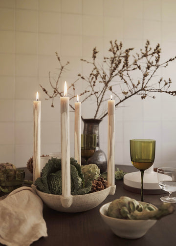 Bowl Candle Holder Large Ceramic