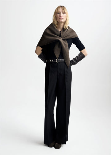 Brisa Wool Scarf Espresso