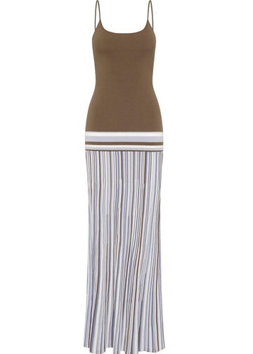 Citara Maxi Dress Pale Blue Stripe