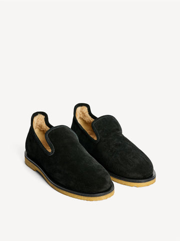 Romine Flats Suede Black