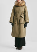 Padded Maxi Parka Green