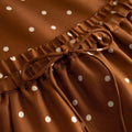 Sallie Skirt Dot Print Caramel