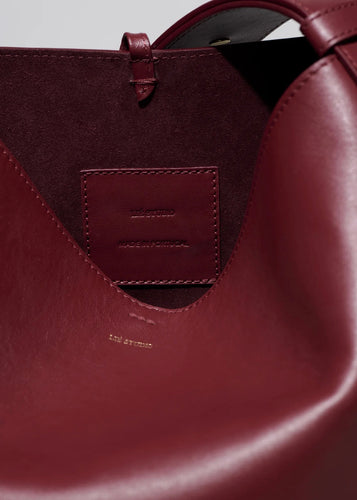 The Norma Tote Burgundy Red