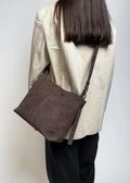 Suede Fraya Small Bag Hot Fudge Brown