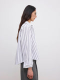 Cropped Shirt White Black