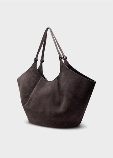 Milan Suede Tote Bag Mocha Brown