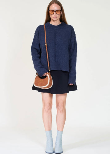 Noella Shearling Bag Chestnut