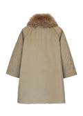 Padded A-line Parka Green