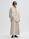 Pheoebes Organic Cotton Skirt Old Beige