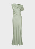 Vanessa Satin Maxi Dress Pale Green