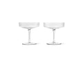 Ripple Champagne Saucers Clear | 2-Pakning