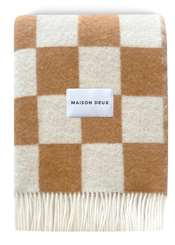 Checkerboard Ullpledd Terra white