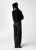 Elda Lamb Fur Jacket Black