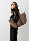 Traversée L Hunting Tweed Brown