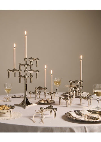 Stoff Nagel Lys 12 stk | Linen Grey