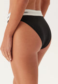 High Leg Tanga Black