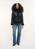 Faje Faux Mink Dark Grey