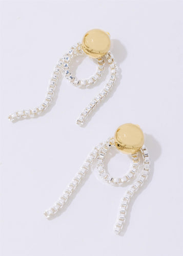 Chain Loop Earrings Gold & Silver