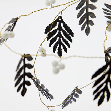 Girlander Black Leaf & Pearls