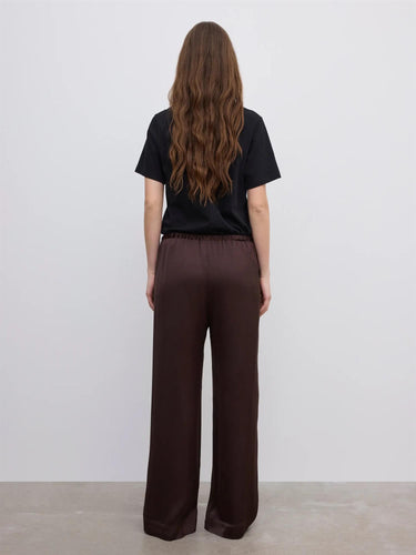 Drawstring Trousers Chocolate Brown