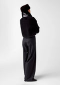 Elda Lamb Fur Jacket Black