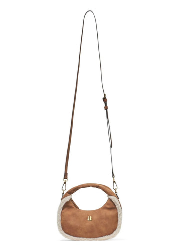 Noella Shearling Bag Chestnut