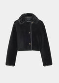 Elda Lamb Fur Jacket Black
