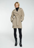 Wool Coat Midi Taupe